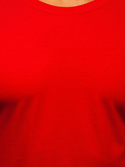 T-shirt senza stampa da uomo rossa Bolf 2005