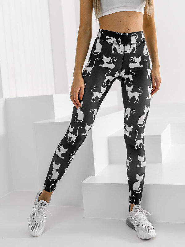 Leggings da donna neri Bolf 20703