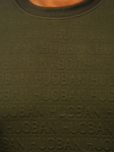 Felpa senza cappuccio con stampa da uomo caqui Bolf LJ0599