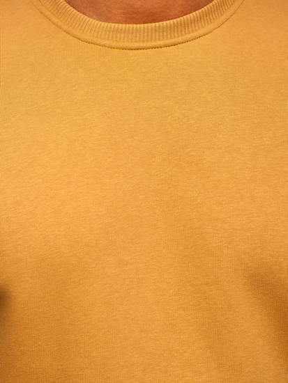 Felpa spessa senza cappuccio da uomo marrone Bolf 2001