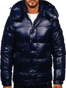 Giubbotto invernale trapuntato da uomo blu Bolf 9970