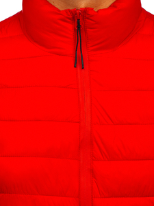 Giacca trapuntata mezza stagione da uomo rossa Bolf 13007