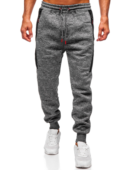 Uomo Pantaloni jogger da tuta caldi Antracite Bolf Q1201