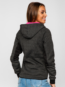 Giacca nera da donna per la mezza stagione nera Bolf KSW4002A1