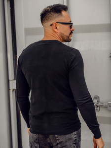 Uomo Cardigan Nero Bolf YY06A