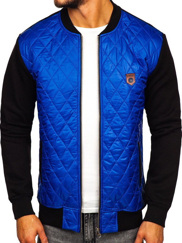 Giacca mezza stagione tipo bomber azzurra Bolf 2569-2