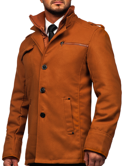 Cappotto da uomo cammello Bolf 8856