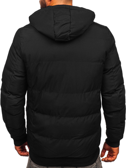 Giubbotto invernale trapuntato reversibile da uomo nero Bolf 5M761