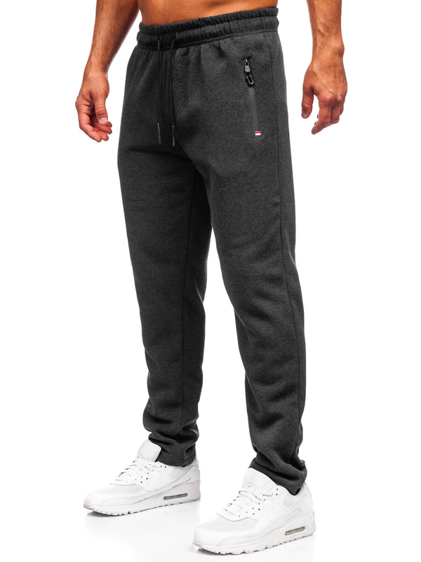 Uomo Pantaloni jogger da tuta spessi Grafite Bolf JX6278