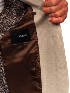Uomo Giacca d'abito casual Beige Bolf 24401