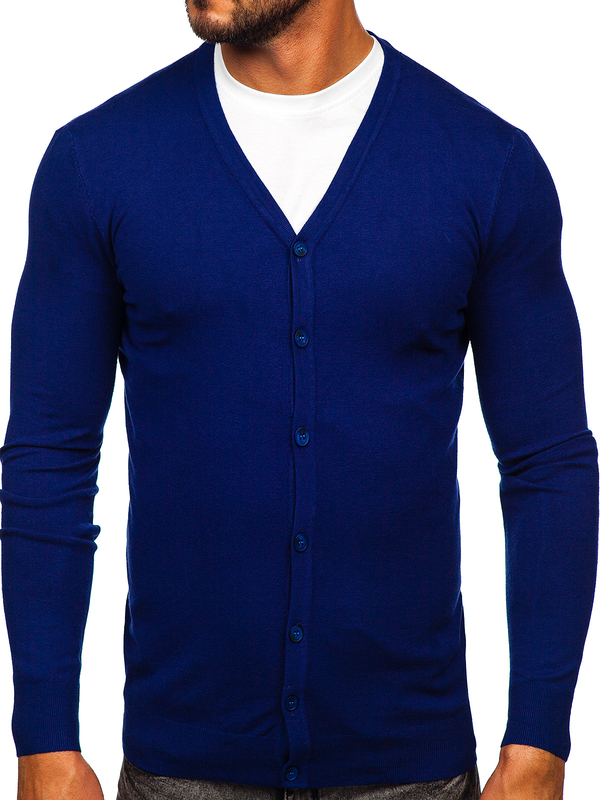 Cardigan da uomo indaco Bolf MM6006