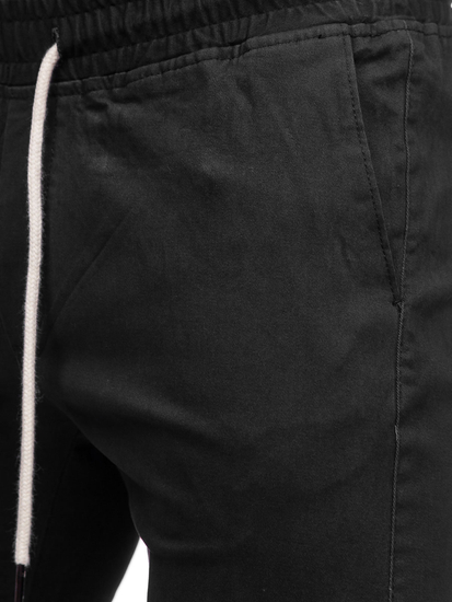Pantaloni tipo jogger da uomo neri Bolf 1145