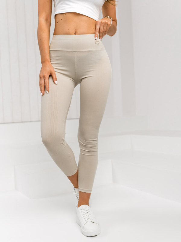 Donna Leggings a righe Ecru Bolf W7903A1
