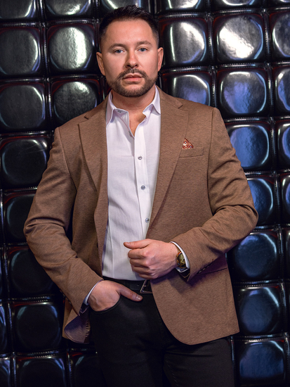 Giacca casual da uomo marrone Bolf 24401-1