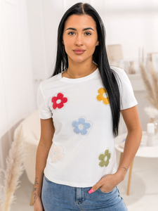 Donna T-shirt stampata Bianco Bolf 95T2529