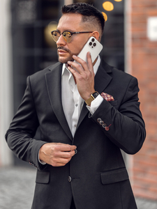 Blazer casual da uomo nero Bolf 24401