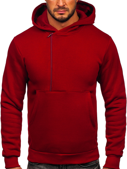 Felpa con cappuccio da uomo bordò Bolf 02