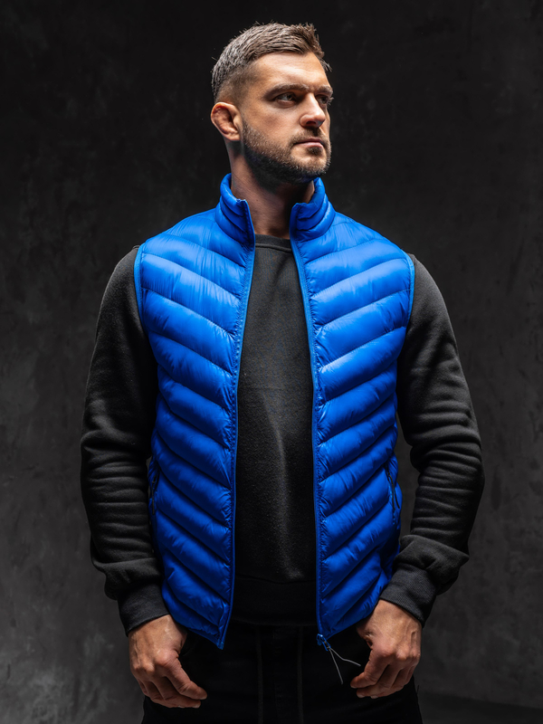 Uomo Gilet trapuntato Blu Bolf HDL88006A1