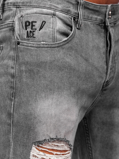 Uomo Pantaloni in jeans regular fit Grigio Bolf MP0237G