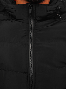 Giubbotto invernale trapuntato da uomo nero Bolf 6971