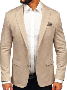Uomo Giacca d'abito casual Beige Bolf 24401