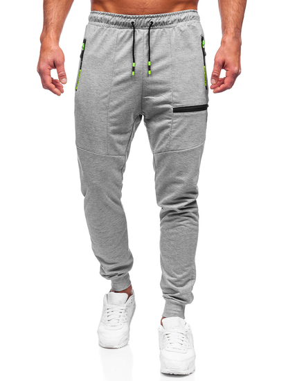 Pantaloni jogger da uomo grigi Bolf K10353