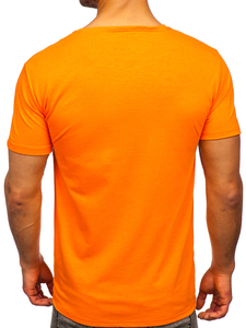 T-shirt con stampa da uomo arancione Bolf Y70005
