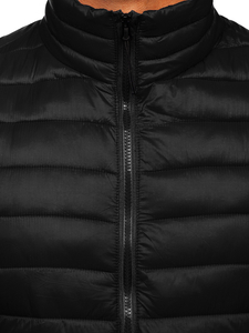 Gilet trapuntato da uomo nero Bolf HDL88001
