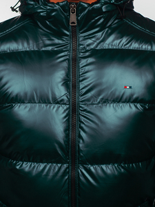 Giubbotto sportivo trapuntato invernale da uomo verde Bolf EX2138