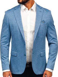 Uomo Giacca d'abito casual Blu Bolf 24401