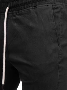 Pantaloni tipo jogger da uomo neri Bolf 1145