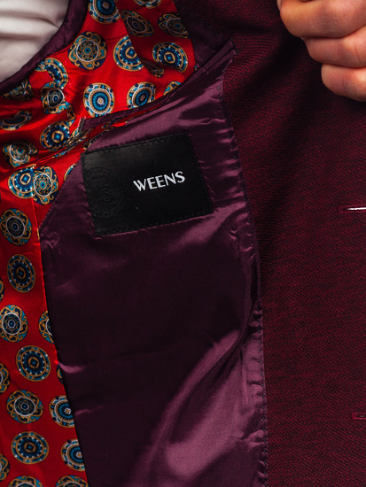 Uomo Giacca d'abito casual Bordò Bolf 24401