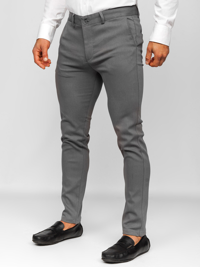 Pantaloni chino da uomo grigi Bolf 5000-3