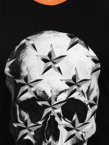 Maglietta tank top con stampa nera Bolf 14817