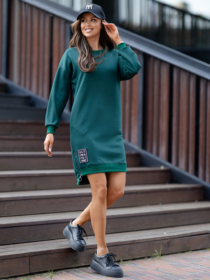 Abito color burro color bottiglia Bolf 524