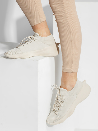 Scarpe sneakers da donna beige Bolf G23