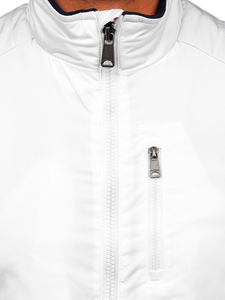 Giacca mezza stagione da uomo bianco Bolf 1907