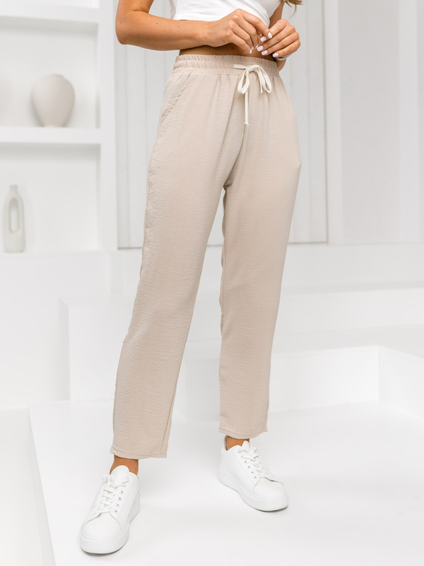 Donna Pantaloni in tessuto Beige Bolf W7920