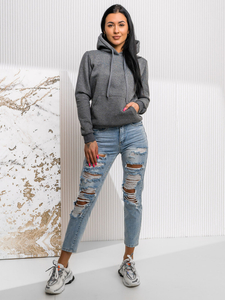 Donna Felpa a canguro Grafite Bolf W02A1