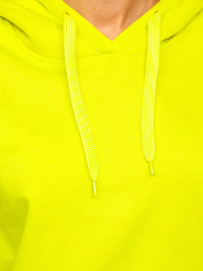 Felpa con tasca a canguro da donna lime Bolf W02B