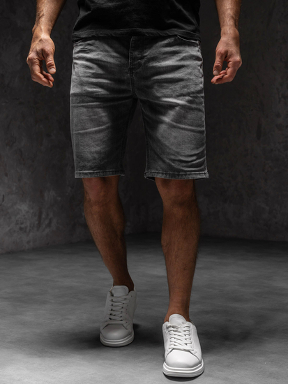 Pantaloncini in denim da uomo grafite Bolf MP0277GSA1