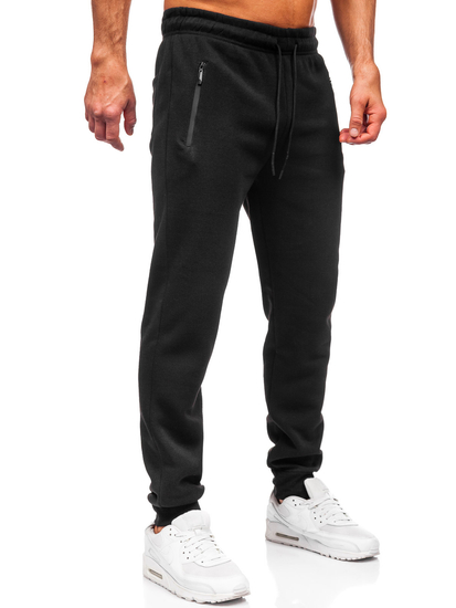 Uomo Pantaloni jogger da tuta Nero Bolf JX6273