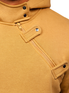 Felpa con cappuccio da uomo marrone Bolf 06