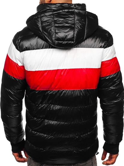 Giubbotto invernale trapuntato da uomo nero Bolf 6592