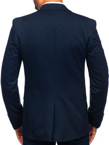 Uomo Giacca elegante Blu scuro Bolf 1652A