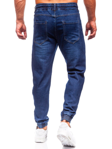 Pantaloni in jeans jogger da uomo blu Bolf 8130