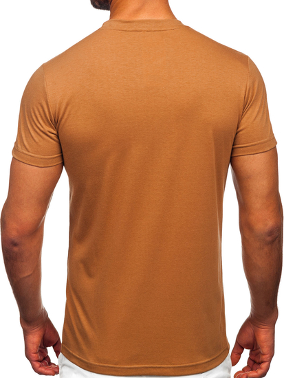 Uomo T-shirt basic Marrone Bolf 2005-86