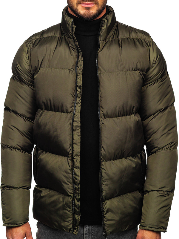 Giubbotto invernale trapuntato da uomo khaki Bolf 0025