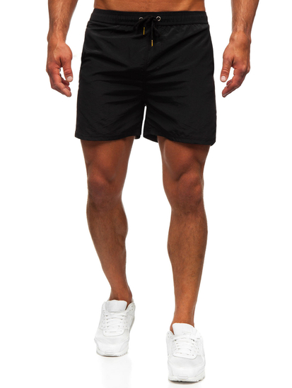 Pantaloncini da bagno da uomo neri Bolf XL018