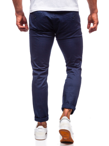 Pantaloni chino da uomo blu Bolf KA6807-11